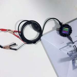 Câble de charge <span class=keywords><strong>DC</strong></span> professionnel avec interrupteur marche/arrêt, 16AWG, courant élevé 30A, pince crocodile pour la charge de batterie de voiture 12-24V - Product Image 5