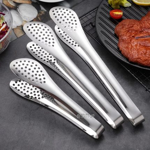 Stainless Steel Food Tongs 304 Thickened Multi Functional Kitchen Clamp For Grilling Meat And Vegetables - Product Image 1