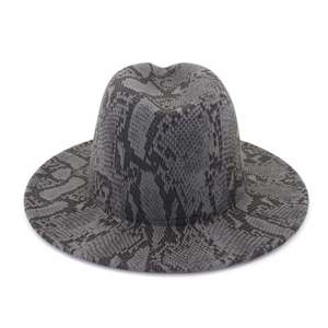 Sombreros Unisex Estilo Británico, Elegantes Sombreros Fedora de Fieltro de Lana con Estampado de Leopardo, Casuales, Transpirables, Ajustables, para las Cuatro Estaciones - Product Image 3