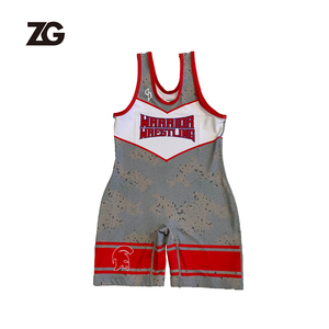 Bán Sỉ Nhà Máy Áo Đấu Vật Trẻ Trung & Trẻ Em Tùy Chỉnh/Áo Đấu Vật Nam & Nữ In Hình Áo Đấu Vật Canada - Product Image 4