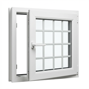 Fenêtre à battant en vinyle à isolation thermique écologique, triple vitrage, fenêtre en PVC pour climats extrêmement froids - Product Image 1