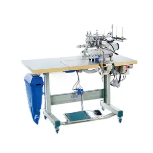 UND-514M-ARC Máquina de fixação automática de coleira com nervuras Máquina de costura industrial Máquinas para roupas