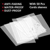 Cartes Jumbo Double Face Poche PU Carte Collecteur Album Dossier Grand 5.9 "X8.1 Surdimensionné Carte Classeur