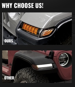 <span class=keywords><strong>DOT</strong></span> Phê Duyệt JL Led Bật Tín Hiệu Fender Lights Cho Jeep Wrangler JL RUBICON/SAHARA Đèn Chạy Ban Ngày Cho Gladiator JT 2018 + - Product Image 6