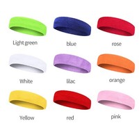 Bandeau en coton pur pour hommes et femmes, personnalisable avec logo, absorbant la transpiration, pour l'exercice, la prévention de la sueur, le fitness et le yoga