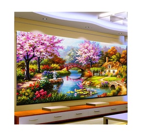 Fancy Designs Beautiful Spectacular Printed Large Idyllic Landscape Gifts Diamond Painting