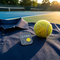 Créez vos propres badges en émail personnalisés, badges en métal pour le tennis, le paddle, les sports, les clubs de pickleball et de football, souvenirs, cadeaux, badges rigides