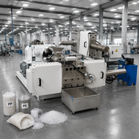 Granulateur à vis simple Fosita pour LDPE, HDPE, PP, PE rigides avec broyeur, alimentateur et coupe-fil motorisés contrôlés par PLC