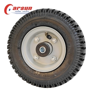 Roues en caoutchouc gonflables lourdes de 8 pouces Roulettes de plaque OEM personnalisables