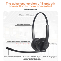 Accessoires pour centre d'appels ENC – Casque filaire 2026 à double microphone avec suppression du bruit et mode jeu, saisie vocale en anglais