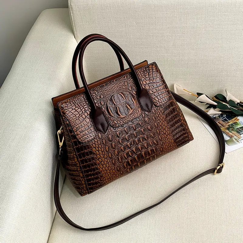 Handbags Ladies Messenger Bag Card Leather Crocodile Handbags For Women Luxury Vintage