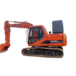Pelle sur chenilles d'occasion originale de Corée de 15 tonnes en bon état Dh150lc-7 de Doosan Excavatrice Doosan d'occasion Dx150 DH150 - Product Image 1