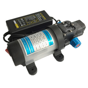 PULVERIZADOR eléctrico autocebante de 12V, 80W, 0.9MPA, 5.5L/min, bomba limpiadora de alta presión, pistola de lavado de coche