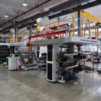 Machine d'impression flexographique haute vitesse rouleau à rouleau à tambour central 4, 6 ou 8 couleurs pour tissu tissé en PP, film et papier
