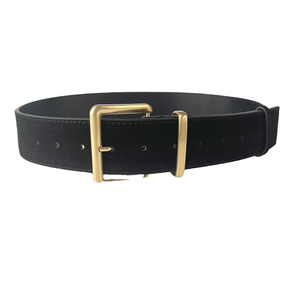 <span class=keywords><strong>Ceinture</strong></span> vintage en cuir PU de 5cm de largeur pour femmes, style décontracté noir avec <span class=keywords><strong>boucle</strong></span> ardillon de 5cm de largeur en alliage - Product Image 4
