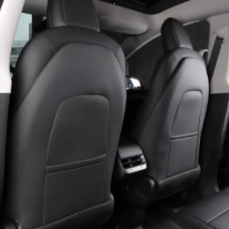 Model Y araba deri koltuklar için yeni araba geri klozet kapağı kapak özelleştirilmiş ön arka klozet kapağı