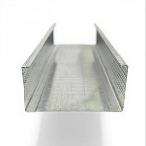 Baja ringan Keel Papan gipsum <span class=keywords><strong>Drywall</strong></span> bingkai profil baja kancing logam untuk sistem partisi Saluran U - Product Image 1