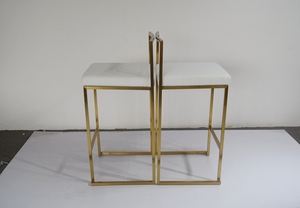 LC44 alto blanco <span class=keywords><strong>bar</strong></span> char industrial con base cuadrada para boda - Product Image 6