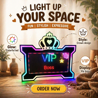 Presentador de Botellas VIP Digital LED Programable, Moderno, de Acrílico, con APP, Letrero con Mensaje Personalizable, Soporte para Exhibición de Vino para Fiestas