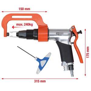 KS TOOLS-Jeu de 3 forets pneumatiques à souder par points Fastdrill 515.1310-EAN 4042146390320 AIR DRILLS - Product Image 2