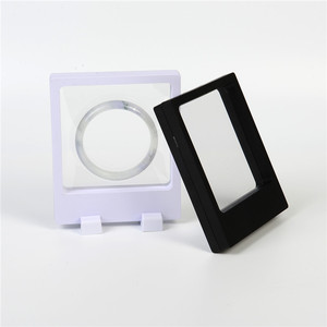 Floating Photo Frame Shadow Box Packaging 11x13cm Custom Logo Jewelry Display Stand Ring Pendant Holder Stone Presentation Case