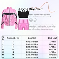 6-14 Enfants Formation Dancewear Ensemble Filles Moderne Stage Danse Performance Porter Enfant Hip Hop Danse Costumes