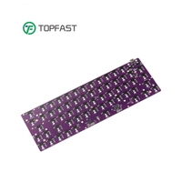 Desain Tata Letak Keyboard Guangzhou Qmk Via Papan Keyboard PCB Nirkabel 60% 65% 75% 80% 100% RGB dengan Fn