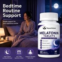 Comprimés de mélatonine végétaliens en sachet à faible MOQ, haute puissance, certifiés Halal, en blister, pour une routine de sommeil