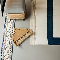 Ensemble balayette et pelle à poussière en bois pour bureau, mini balayette à main et pelle à poussière, outil de nettoyage pour miettes de table