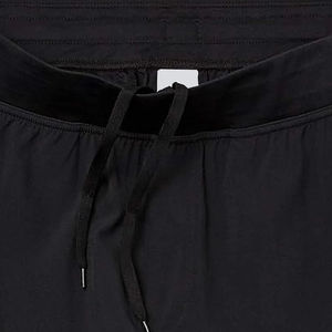 Vente en gros de shorts de gym de haute qualité pour hommes, logo personnalisé, jogging en coton noir avec motif solide, spandex, style fitness, taille XS - Product Image 5