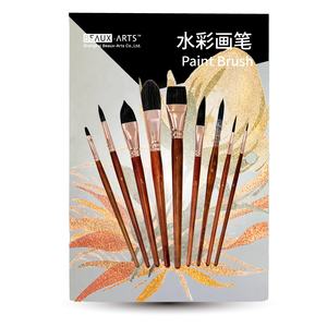 Serie negra sintética azul ardilla pelo <span class=keywords><strong>acuarela</strong></span> artista pintura pincel diferentes formas para pintar - Product Image 4