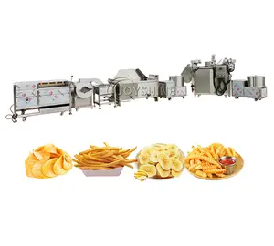 감자 칩 기계 가격 소규모 반자동 냉동 감자 튀김 감자 칩 생산 라인