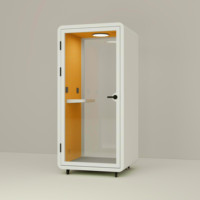 Cabine de travail moderne, système de cabine de bureau modulaire, capsule de réunion insonorisée, cabine de confidentialité pour immeuble de bureaux, bureau à domicile