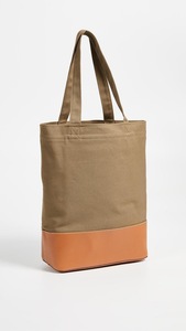Bolso de hombro portátil de cuero cosido de lona vaquera Francés A. P. C impreso ocio Bolso de mujer Tote BagTop-Handle Bags - Product Image 3