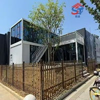 Maison conteneur préfabriquée modulaire détachable avec design moderne et respirant pour appartement d'entrée ou ferme