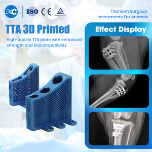 Kit di Impianti Ortopedici Veterinari XC MEDICO TTA Stampati in 3D per Tubero Tibiale Classe III per Animali Domestici - Product Image 3