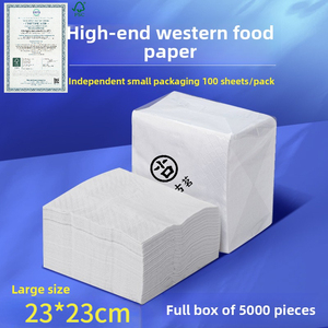 Servilletas Desechables Impresas Personalizadas de 2 Capas con Logotipo, Servilletas de Cóctel Suaves Plegables en Bolsa para Uso en Restaurantes - Product Image 3