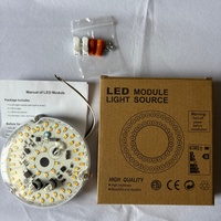 Plaque PCB LED Dimmable Haute IRC Ra90 100mm 18W 120V Sans Scintillement, Remplacement de Luminaire Circulaire pour Ventilateurs de Plafond Américains