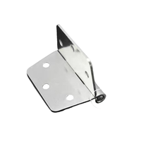CL007S Charnière en acier inoxydable 304 pour porte d'armoire Charnière plate fraisée en forme de papillon Charnière à coin arrondi Boîte de distribution