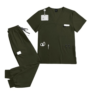 Fábrica de uniformes médicos musulmanes 42122, fabricación de ropa de trabajo, tela médica coreana para hombres - Product Image 1