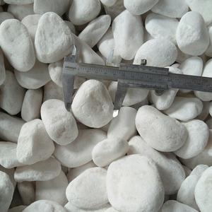 Tumbled snow white pebble stone River Landscape Rock Decorative Stones - Product Image 1