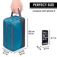 Trousse de toilette de voyage portable, sac cosmétique résistant à l'eau, organiseur de voyage pour accessoires