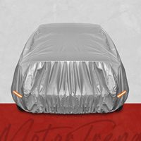 Housse de voiture intégrale durable en PEVA et coton PP avec protection UV 99 %, imperméable, épaisseur 3 mil, couleur argent, ajustement universel