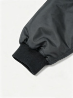 Blouson aviateur décontracté léger pour homme, veste d'hiver avec fermeture éclair et logo avant disponible