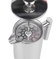 Itop — café à pression française en acier inoxydable 304, système de Filtration isolé sous vide, Double paroi