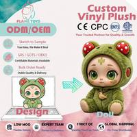 Édition Limitée : Jouet en Peluche Hybride Personnalisé, Mini Monstre de Collection avec Visage et Mains en Vinyle et Corps en Peluche Douce pour Collection d'Art