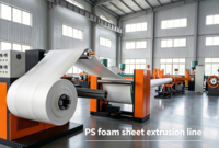 Extrudeuse automatique de feuilles de mousse PS 380V, contrôle PLC, pompe, moteur 200 kW, multifonctionnelle, écologique, haute performance, facile à utiliser