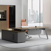 Bureau de direction de classe E0, mobilier de bureau moderne minimaliste de luxe, bureau de direction haut de gamme, table de président, grand bureau