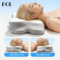 Oreiller ergonomique en mousse à mémoire de forme pour soulager les douleurs cervicales, soutien tête/cou, option personnalisée, lavable, favorise un sommeil confortable