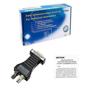 Émetteur-récepteur série RS232 vers fibre optique multimode Utek Interface ST MODEM UT-2077 passif - Product Image 2